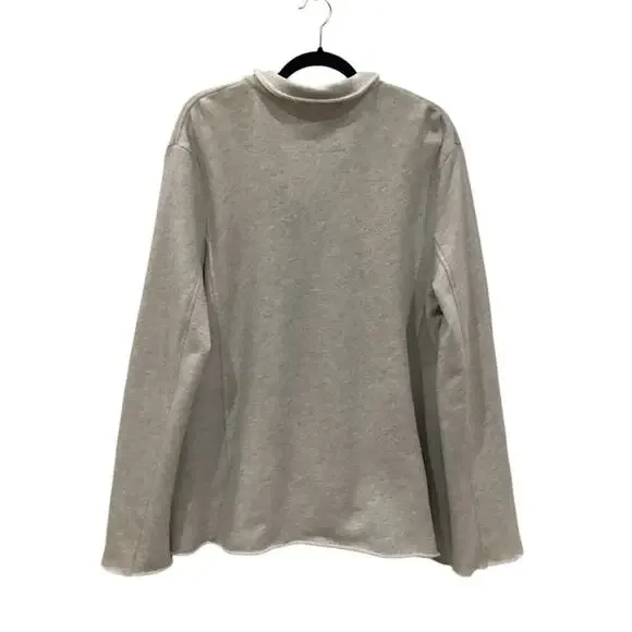 Frank & Eileen Belfast Triple Fleece Peacoat Jacket In Gray Melange Size Medium - Picture 7 of 14